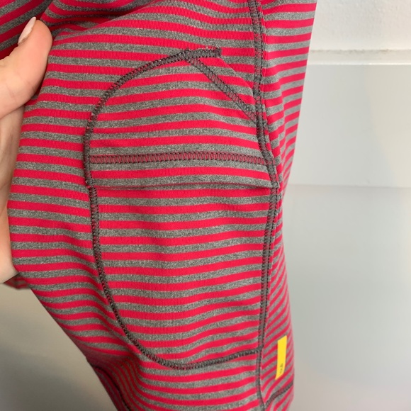 Lole Melon & Gray Striped Racerback Tank Top - Picture 7 of 7